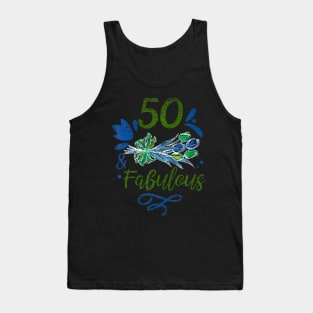 50 And Fabulous Years Party Age Old Birthday Fifty 50Th Tank Top